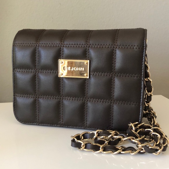 NEW ST. JOHN Quilted Leather Bag - Picture 1 of 11